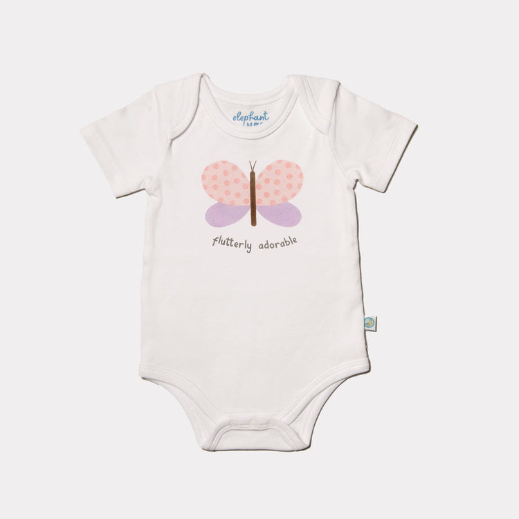 Grow With Me-Short Sleeved Onesie - Flutterly Adorable