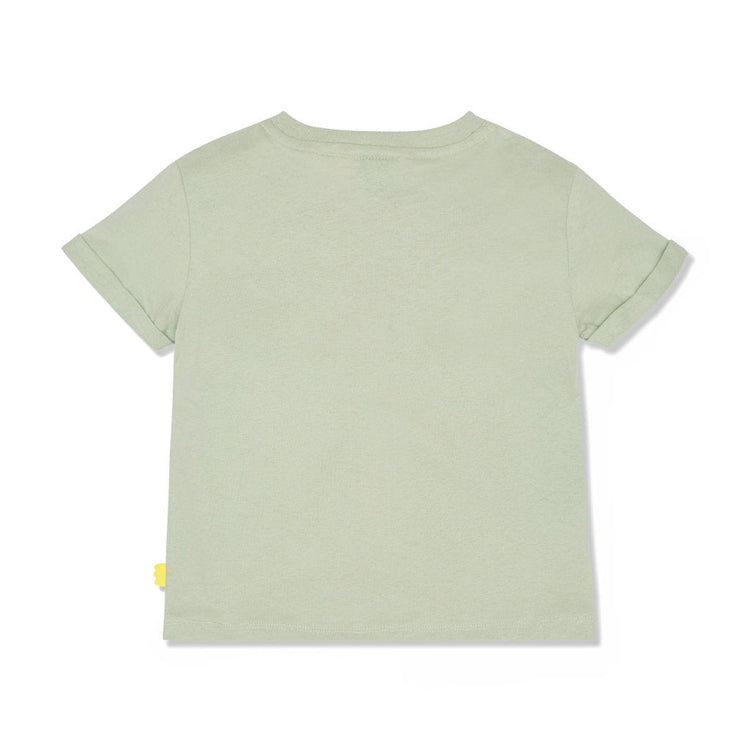 MC Light Sage Kid T-Shirt - Light Sage/neon