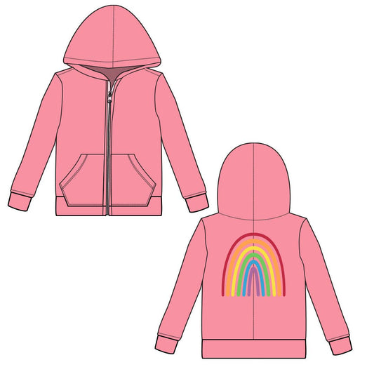 Rainbow Print Hooded Sweatshirt (5yrs)