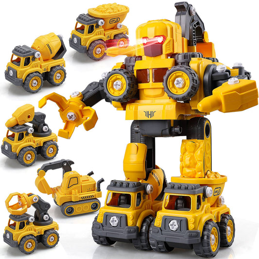 5 in 1 Construction Take Apart Robot Toys for Kids