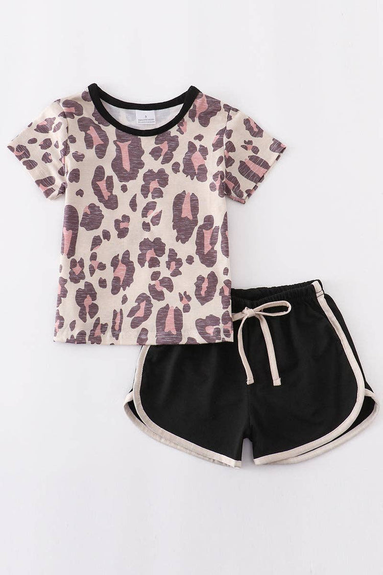 Leopard print lounge set