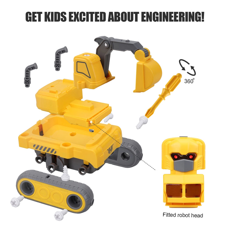 5 in 1 Construction Take Apart Robot Toys for Kids