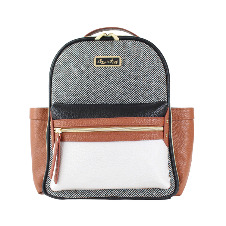 Coffee & Cream Mini Diaper Bag Backpack
