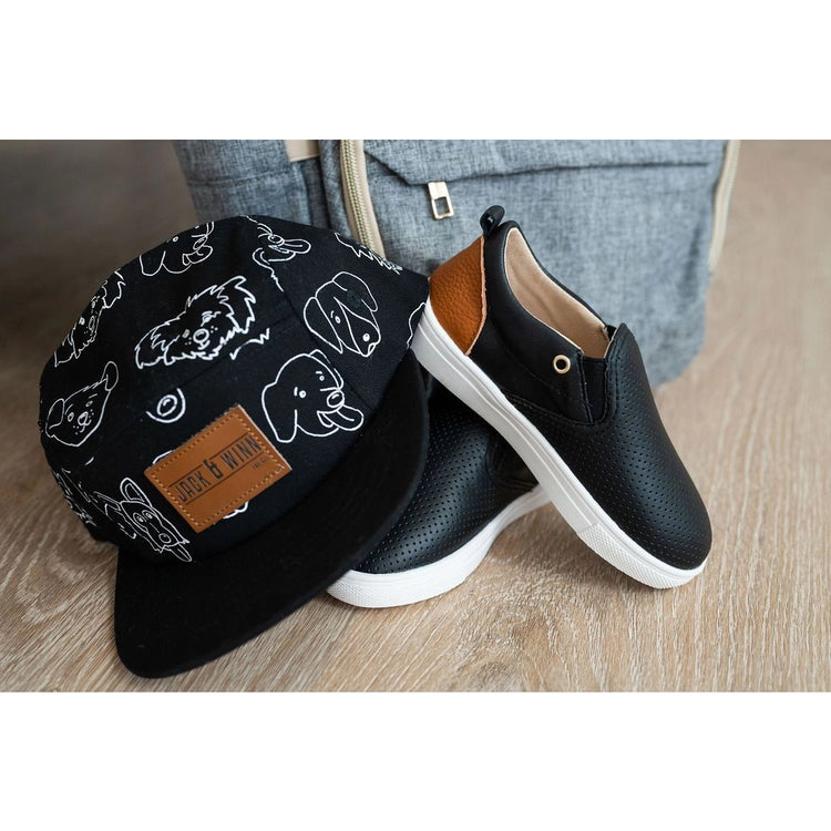Black Quinn Slip On size 7