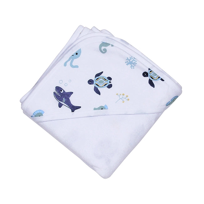 Blue Sea Life Infant Hooded Towel