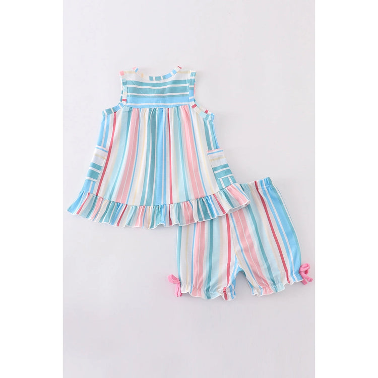 Blue stripe set