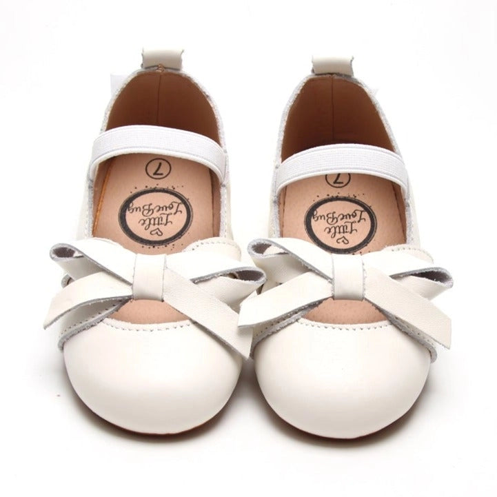 Creamy White Ballet Flat Size 6