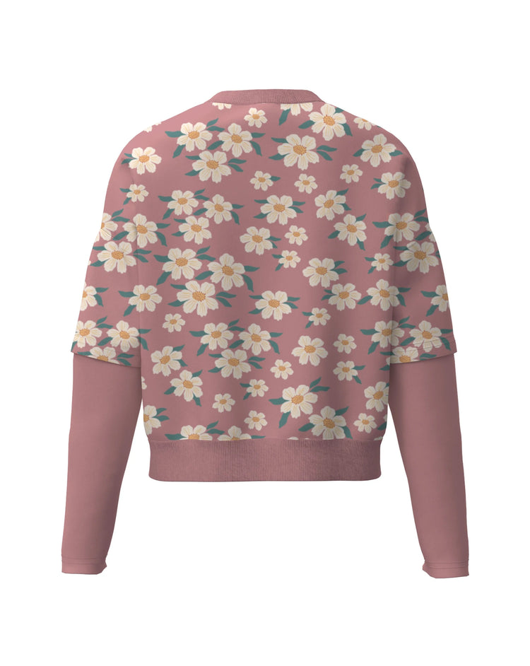Girls Crop Sweatshirt