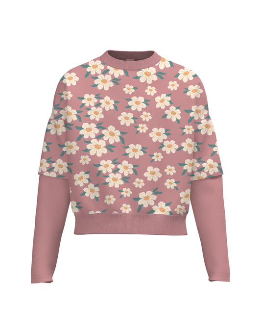 Girls Crop Sweatshirt