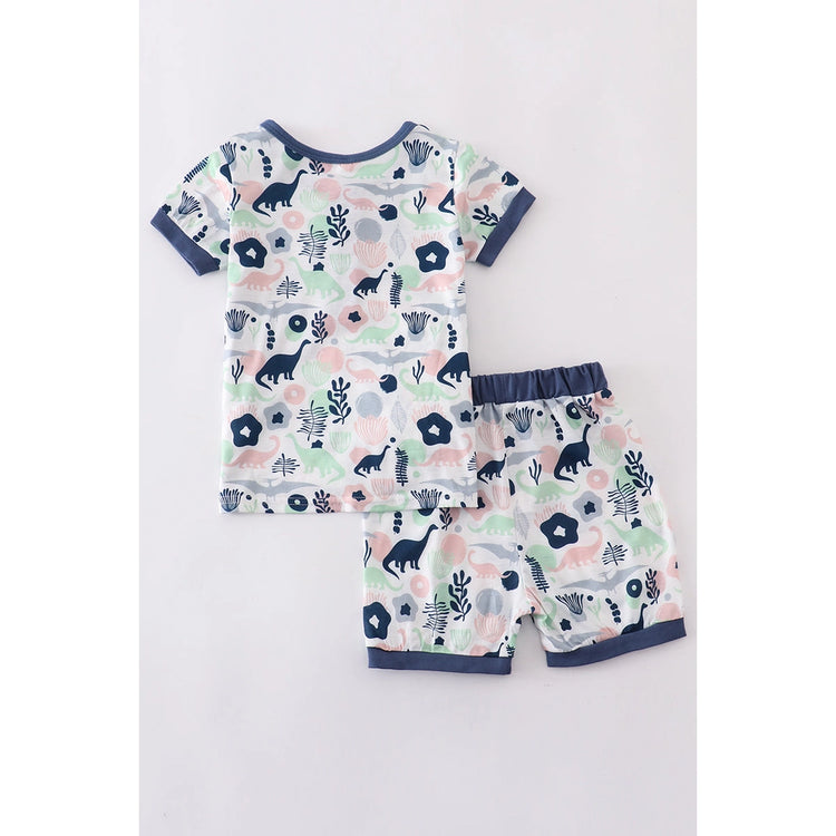 Dinosaur lounge shorts set