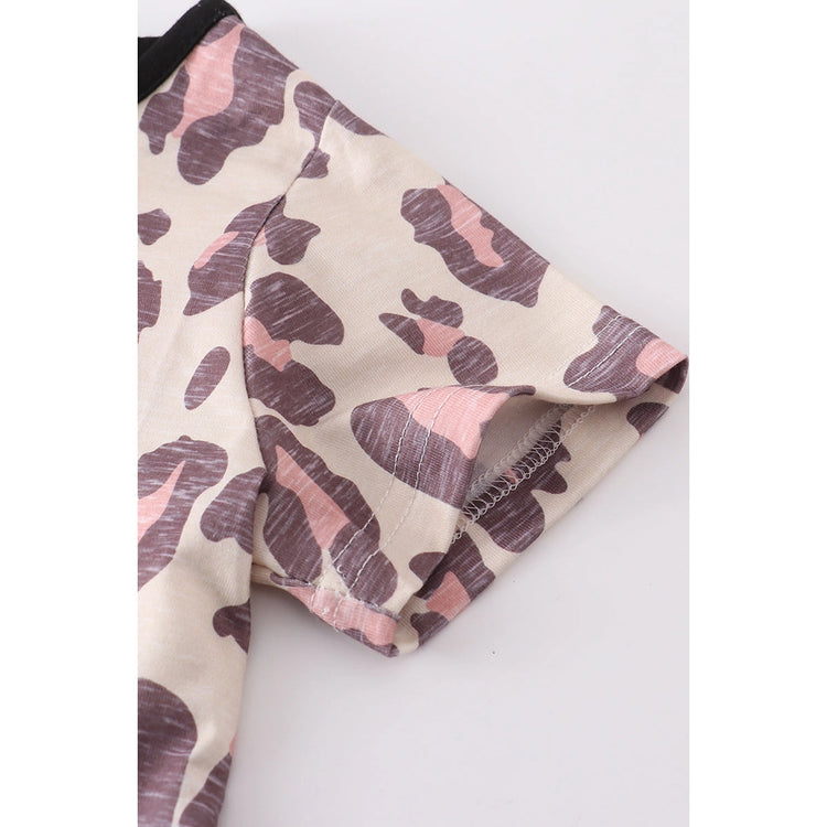 Leopard print lounge set