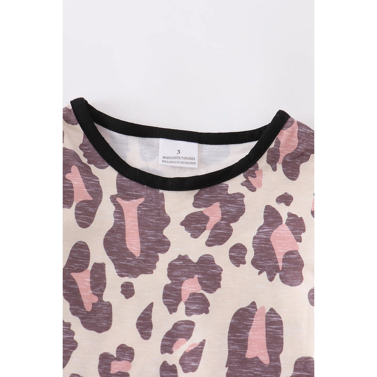 Leopard print lounge set