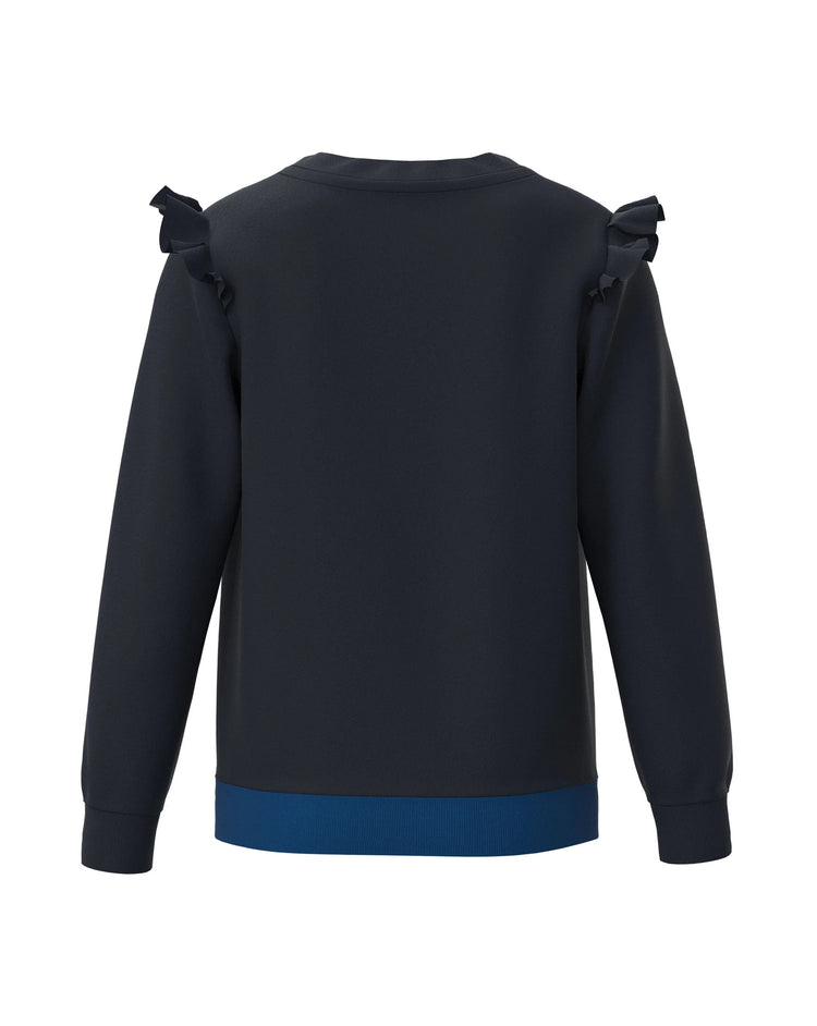 Girls Ruffle Sweatshirt