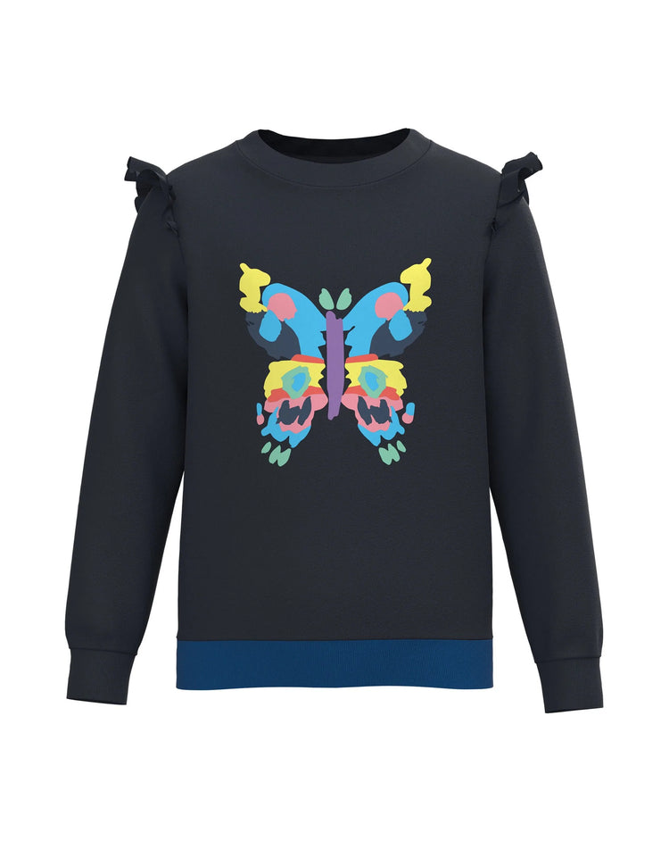 Girls Ruffle Sweatshirt