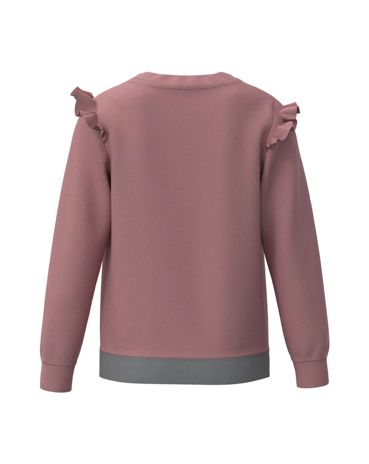 Girls Ruffle Sweatshirt