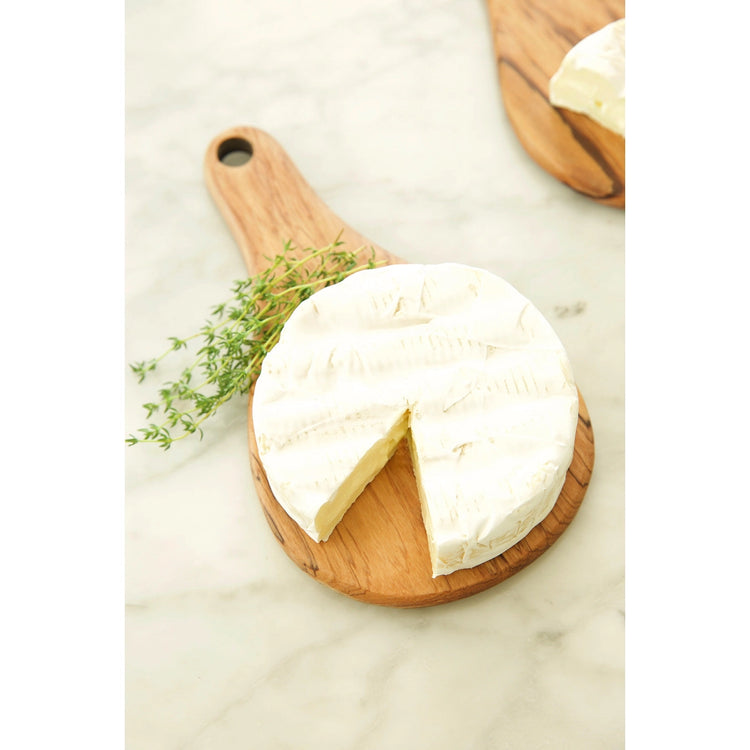 Wild Olive Wood Round Fromage Tray