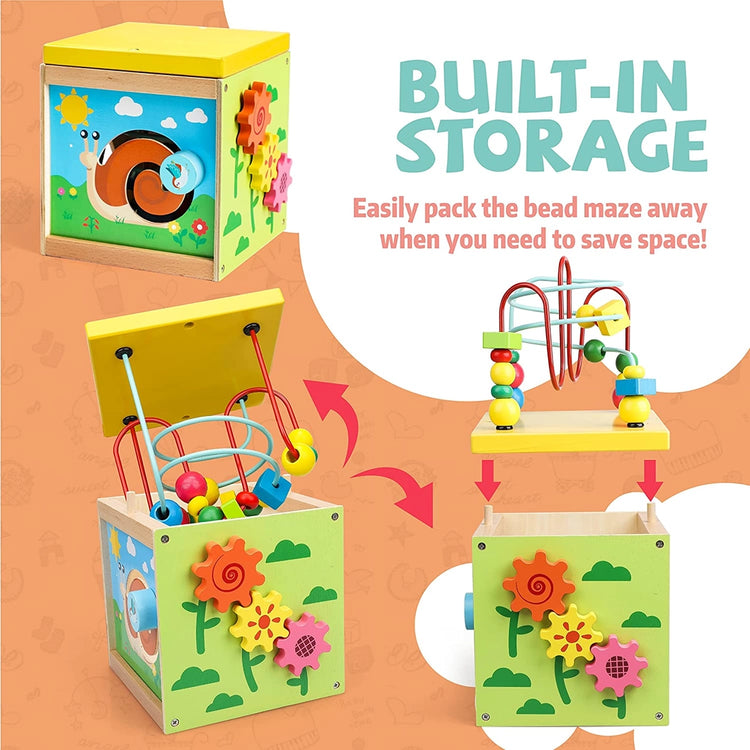 Wooden Baby Activity Cube