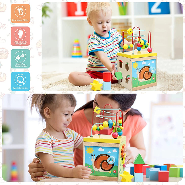 Wooden Baby Activity Cube