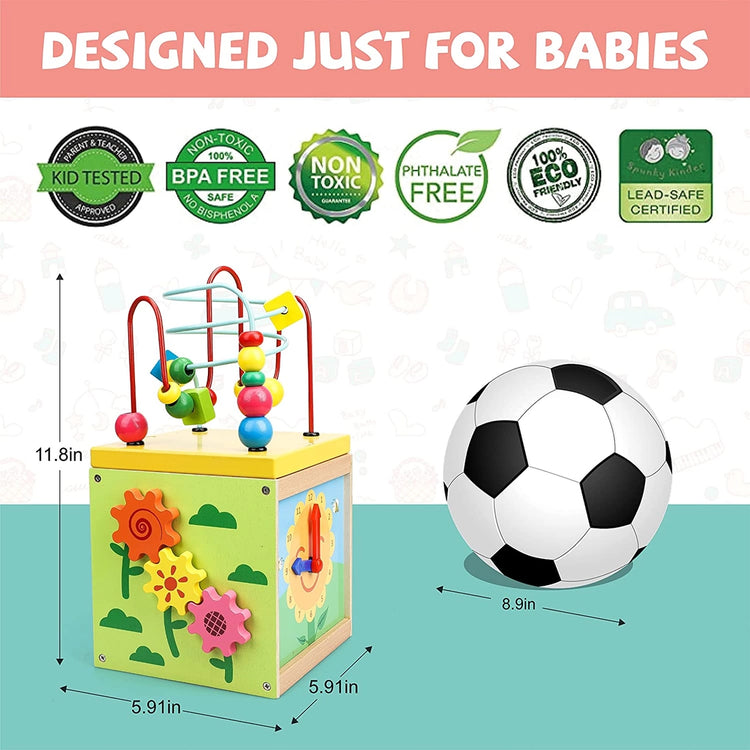 Wooden Baby Activity Cube