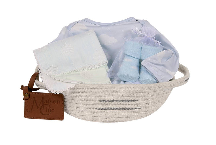 Welcome Baby Boy Gift Basket
