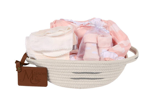 Welcome Baby Girl Gift Basket