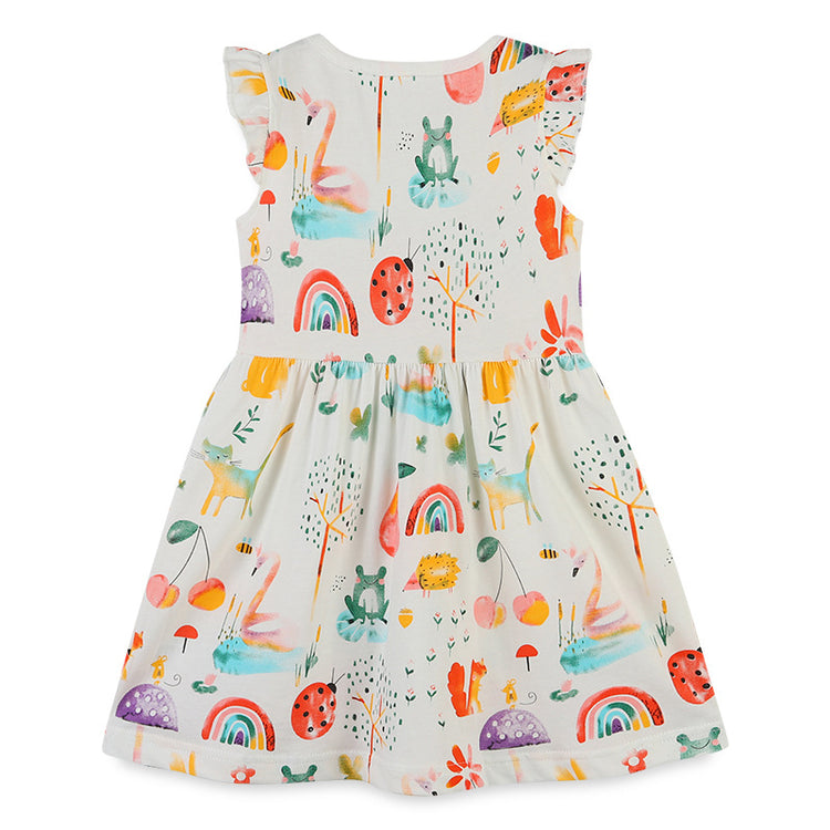 New Summer Girls' Clothing Skirt Cartoon Print Dress