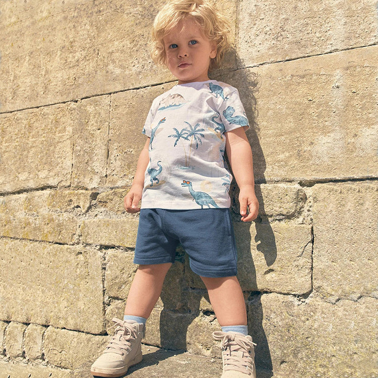 Boys Short Sleeve T-Shirt Knit Summer Two Piece