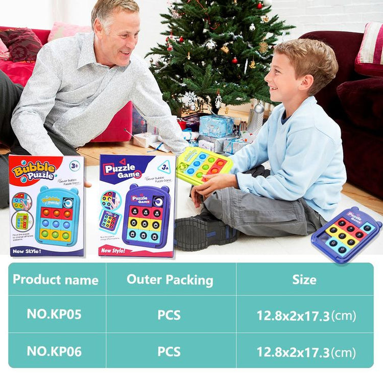 Brain Teasing Color Slide Puzzle + Fidget Pop It