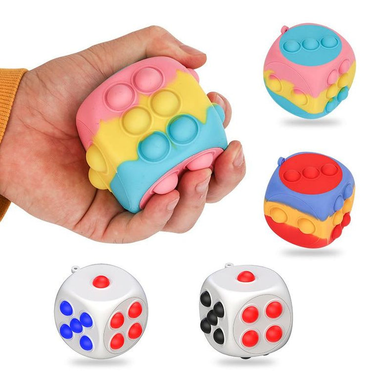 3D Decompression Sensory Air ROUND DICE Cube Toy