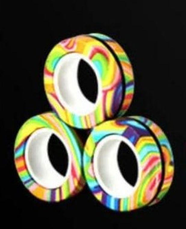 Multi Colored Fingers Magnetic Rings | Fidget Spinner Toy
