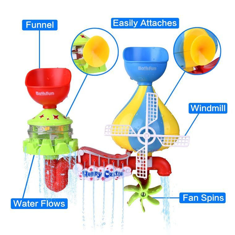 12pcs Toddler Bath Toys Sea Animals Water Toys Stackable Cup