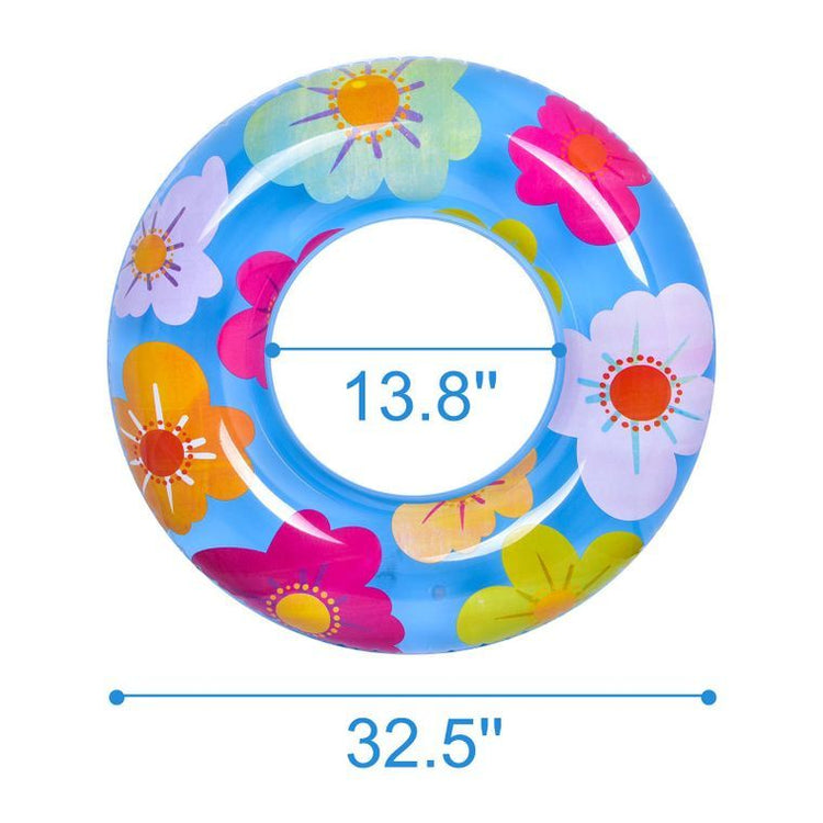 Flower Pool Floats  (3 Pack) Swimming Rings