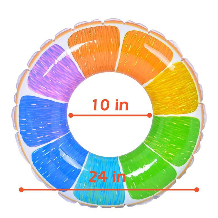 3 Pack Swimming Rings 24a?? Pool Floats Fruits Pool Tubes