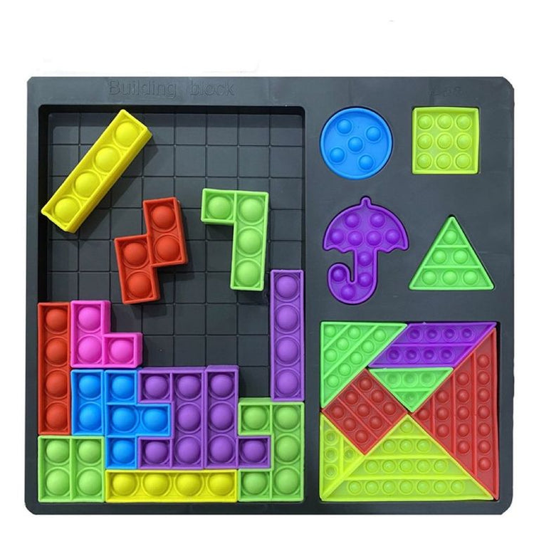 4 In 1 Puzzle + Tangram + Shape Fitting Sensory Puzzle
