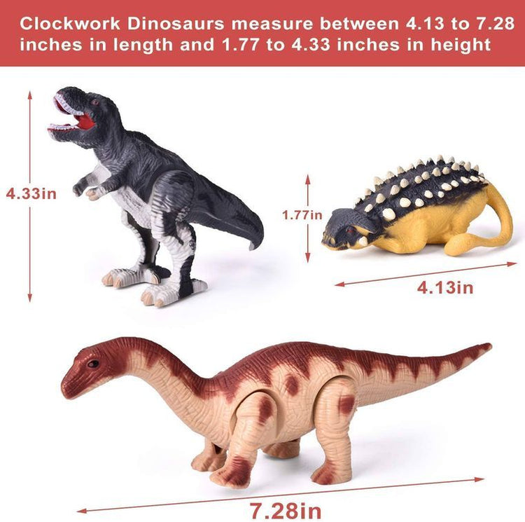 12 Pack Wind Up Dinosaur Toys