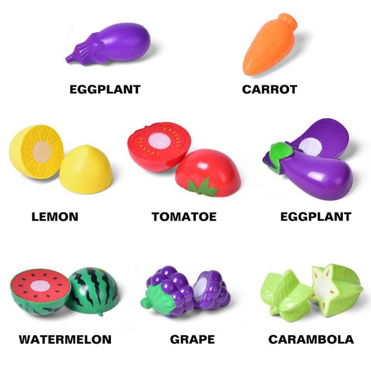 15.7" (31 PCs) Pretend Play Sink Toys Include Play Food