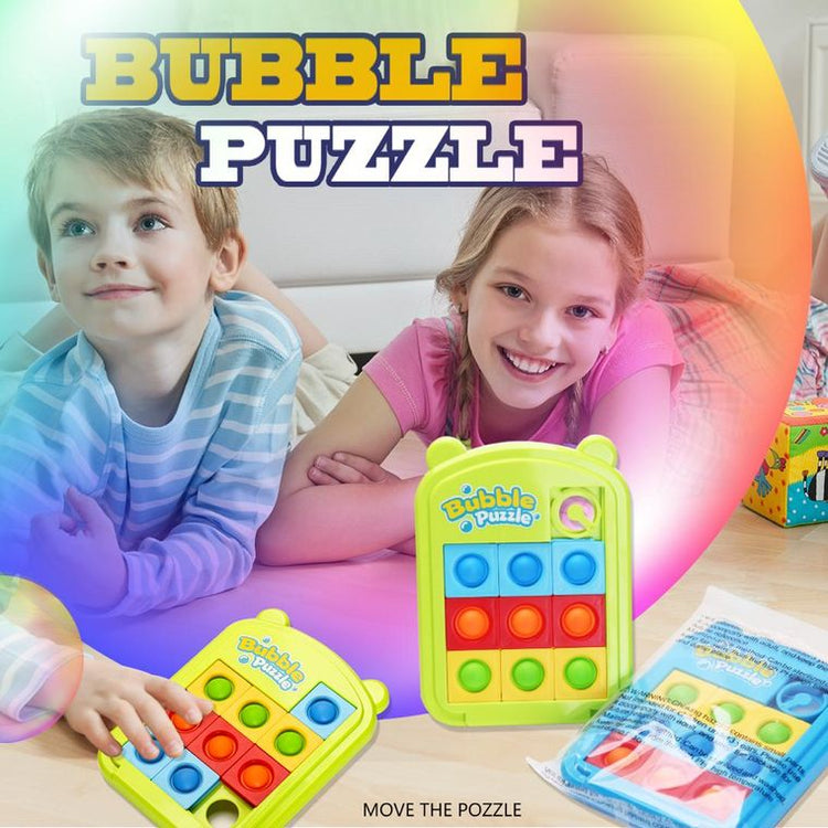Brain Teasing Color Slide Puzzle + Fidget Pop It