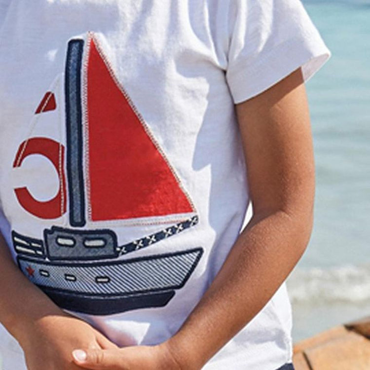 Summer Boys 2 PC Set - T-shirt and stripped shorts
