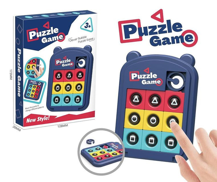 Brain Teasing Color Slide Puzzle + Fidget Pop It