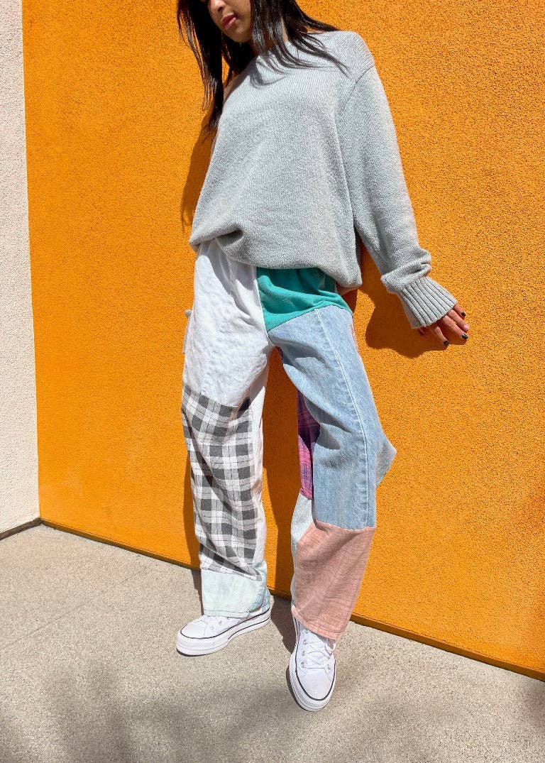 American Recycled Clothing Flannel Denim Combo