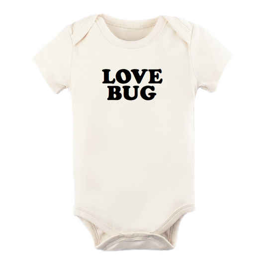 Love Bug - Short Sleeve Organic Cotton Bodysuit 12-18 Months