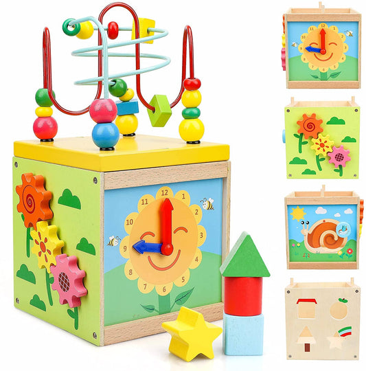 Wooden Baby Activity Cube