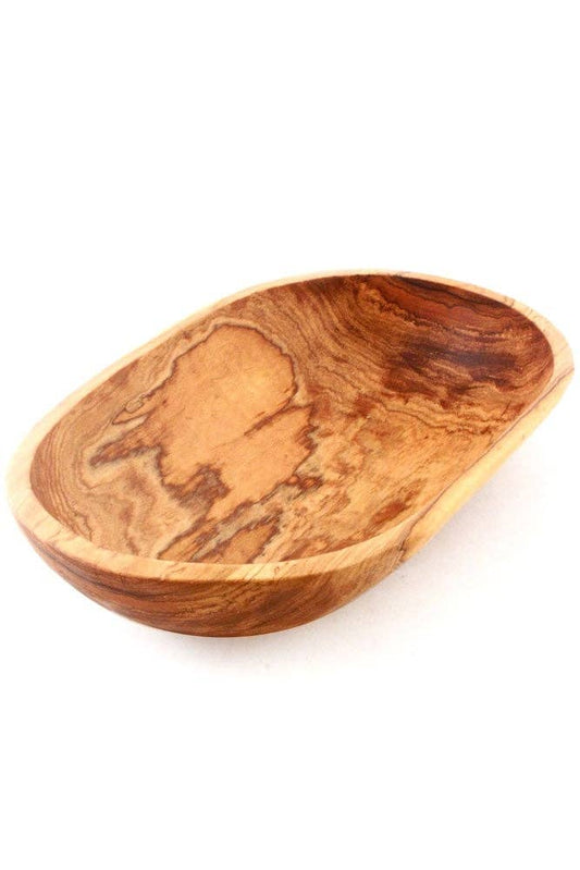 Olive Wood Oval Salad Bowl