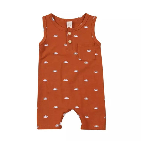 Terracotta Sunset Sleeveless Romper (18-24 Months)