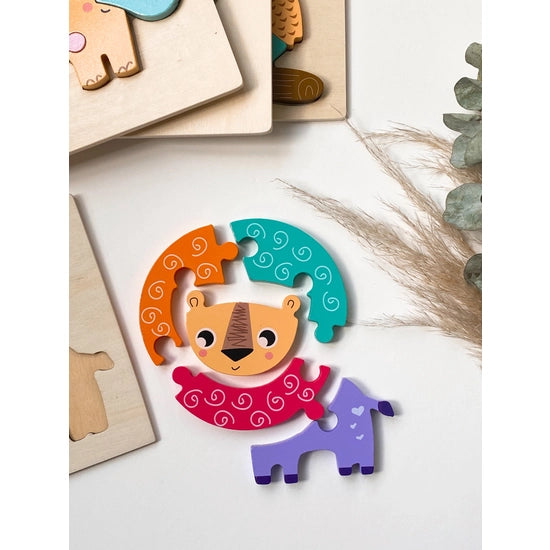 Baby Puzzle - Animal Block Educational - Montessori Toy