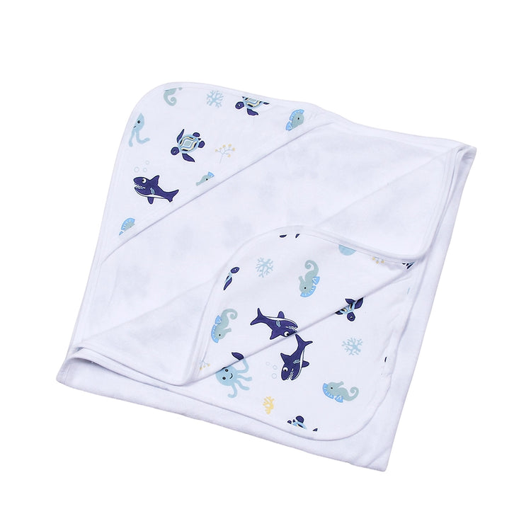 Blue Sea Life Infant Hooded Towel