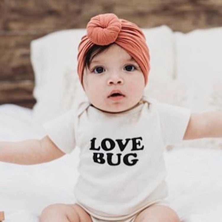 Love Bug - Short Sleeve Organic Cotton Bodysuit 12-18 Months