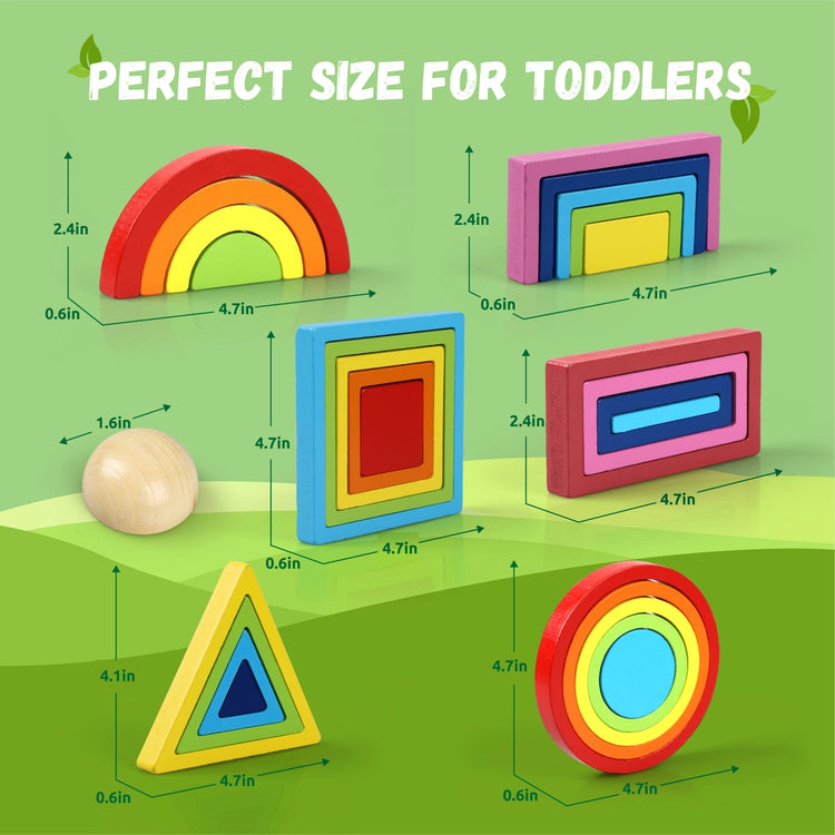 Rainbow Stacking Toys For Babies & Toddlers