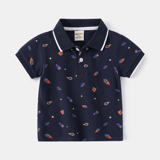 Boys' T-Shirt Short Sleeved Polo