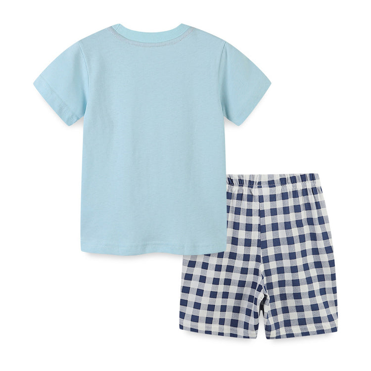 Boys' 2 Piece Summer Crew Neck  T-Shirt and Shorts